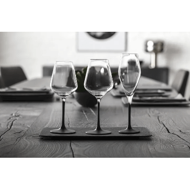 Villeroy & Boch Manufacture Rock Champagneglas 26 cl 4-pack Klar-Svart