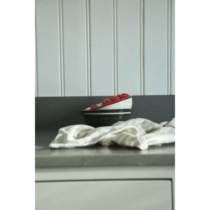 Sagaform Doris emaljskål Ø16 cm Grön