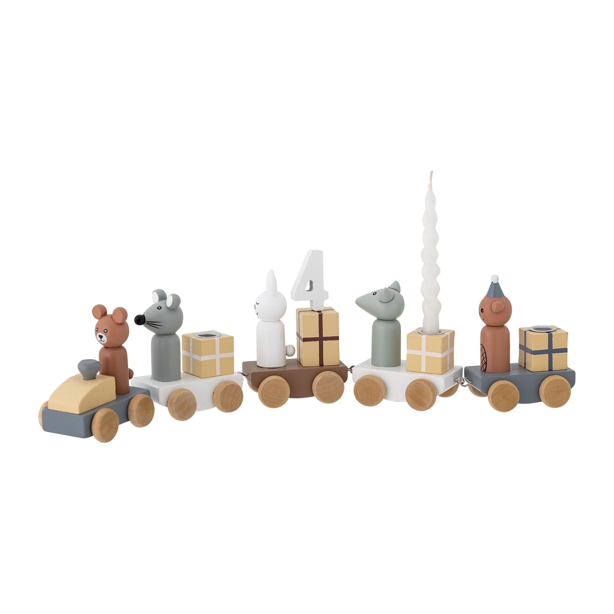 Bloomingville Mini Junaid Födelsedagsdekoration, Brun, MDF