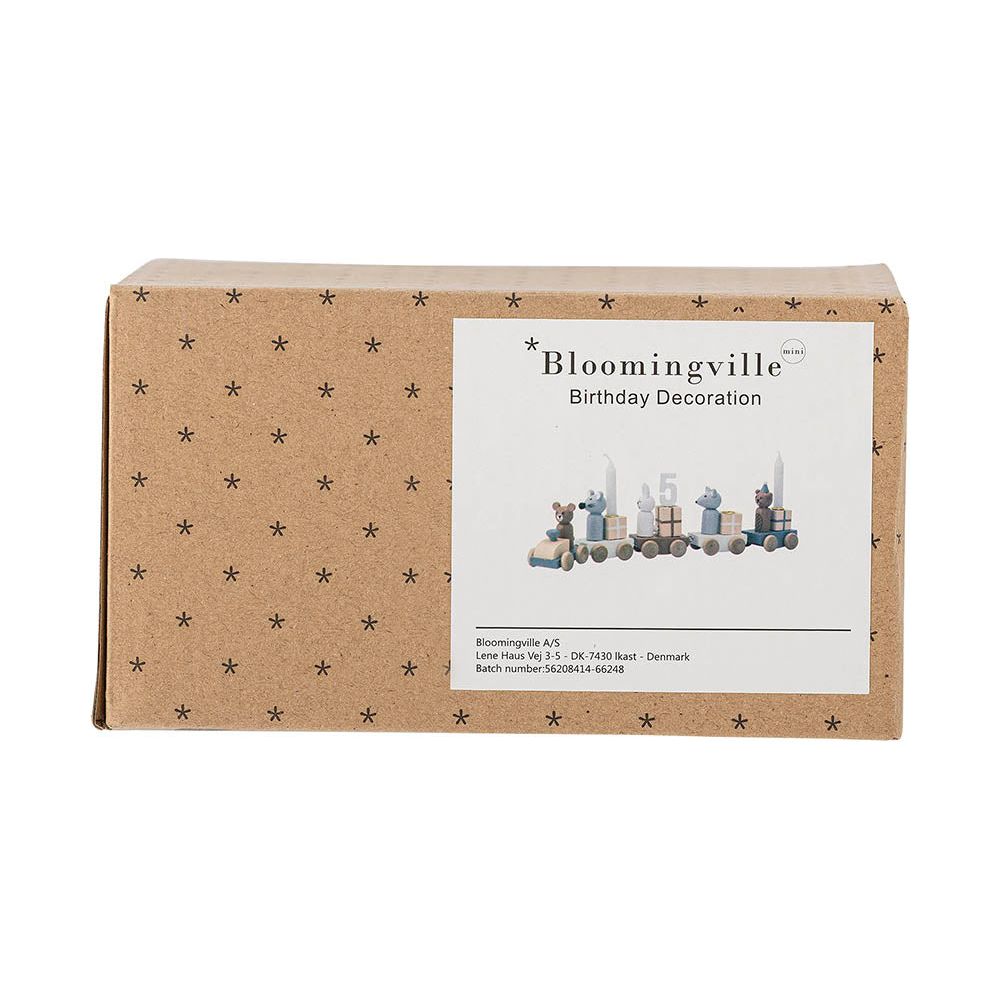 Bloomingville Mini Junaid Födelsedagsdekoration, Brun, MDF