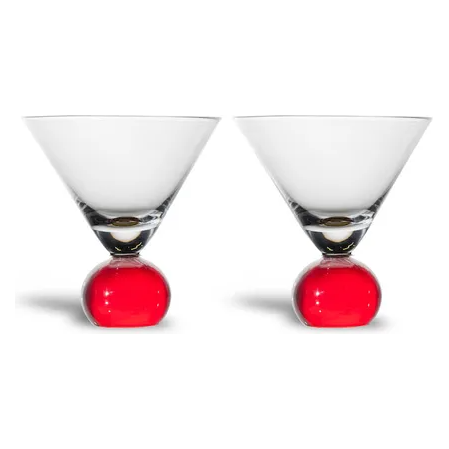 Byon Spice glas 24 cl 2-pack Röd-Klar