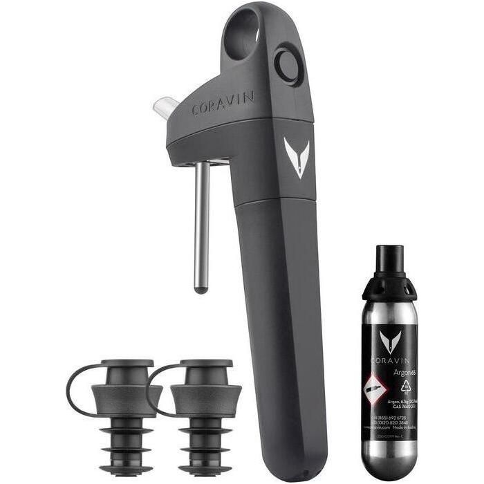 Coravin Pivot Vinkonserveringssystem 4 delar Svart