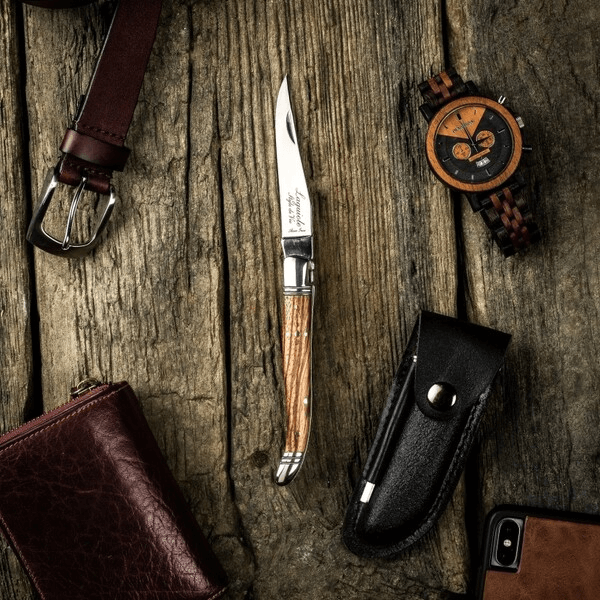 Laguiole Fickkniv Zebrawood 9,5 cm