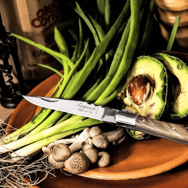 Laguiole Fickkniv Med Korkskruv Olive 8,5 cm