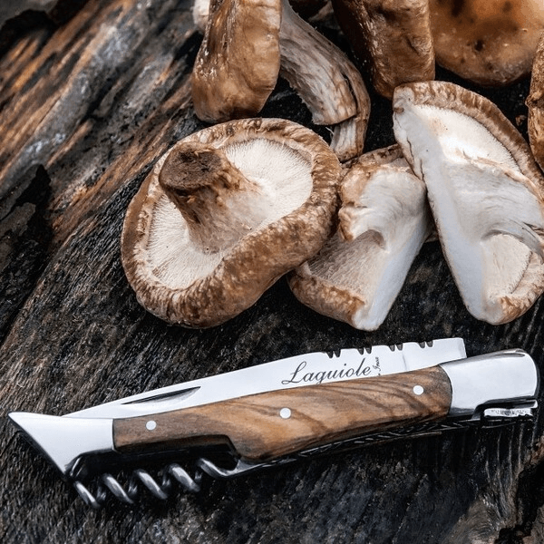 Laguiole Fickkniv Med Korkskruv Olive 8,5 cm