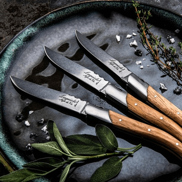 Laguiole Grillknivar Stonewash Ek 6-pack