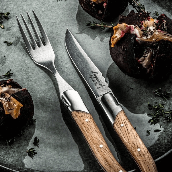 Laguiole Grillknivar Stonewash Ek 6-pack