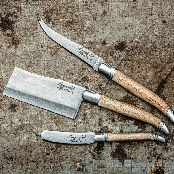 Laguiole Ostknivar Ek Stonewash 3 delar