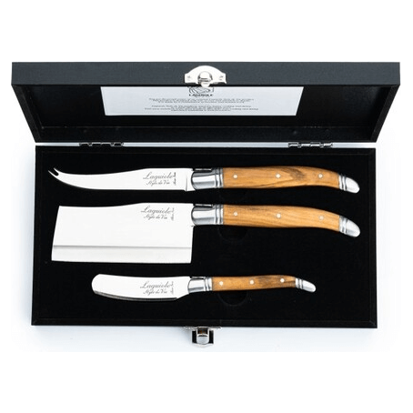Laguiole Ostknivar Olive 3 delar