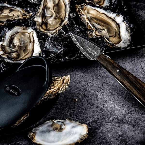 Laguiole Ostronkniv Wenge Svart Stonewash 2 delar