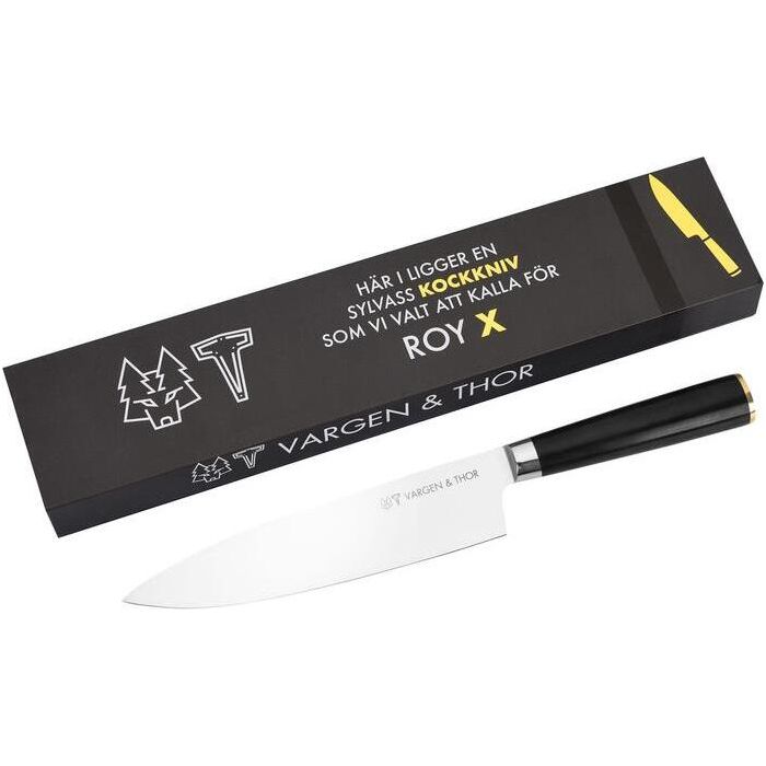 Vargen & Thor Vargavinter Roy kockkniv 20 cm svart
