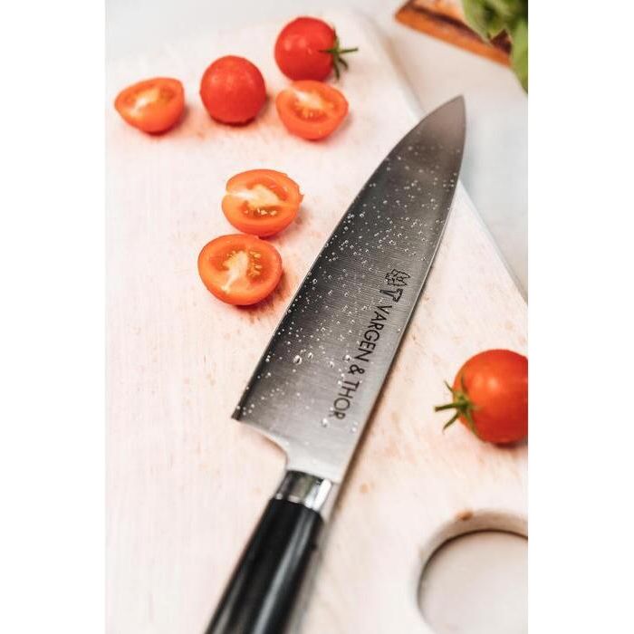 Vargen & Thor Vargavinter Roy kockkniv 20 cm svart