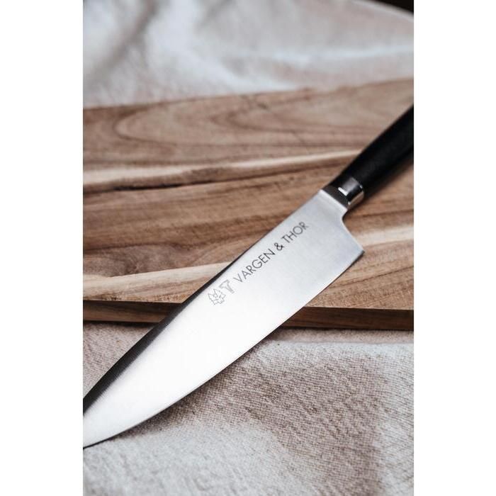 Vargen & Thor Vargavinter Roy kockkniv 20 cm svart