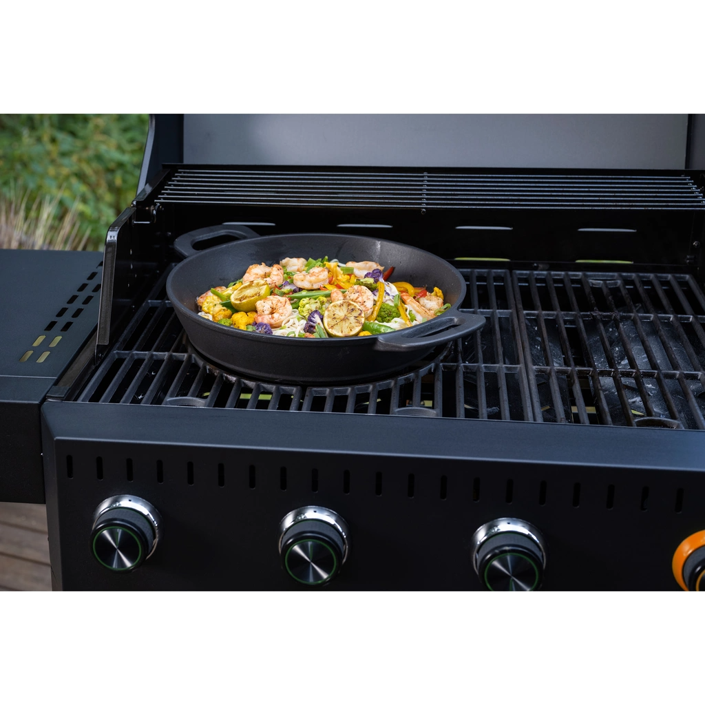 Mustang Wokpanna I Gjutjärn Multigrill 30 cm