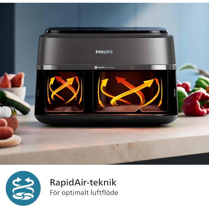 Philips Airfryer 3000 Series Dual Basket
