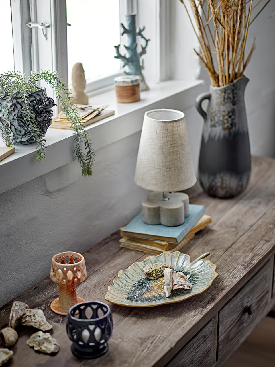 Bloomingville Foglio bordslampa Ø16 cm Natur