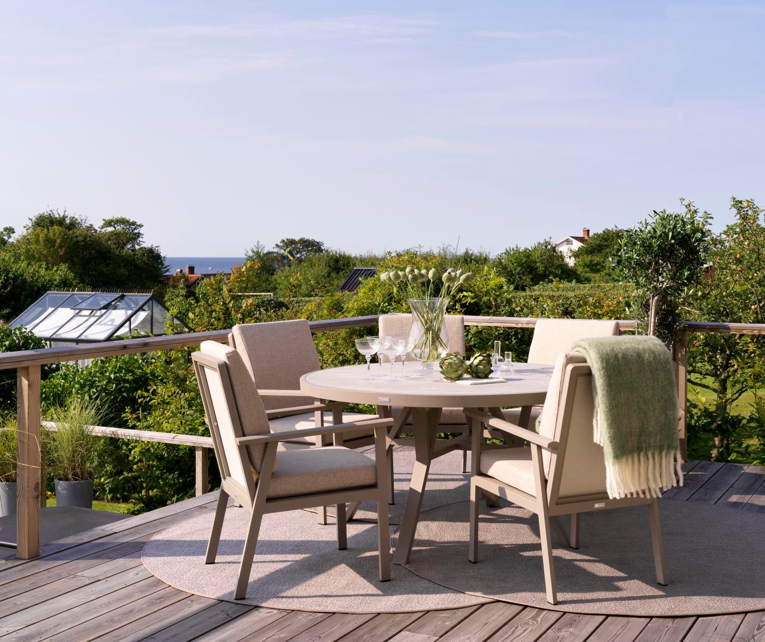 Brafab Samvaro karmstol Khaki/sand