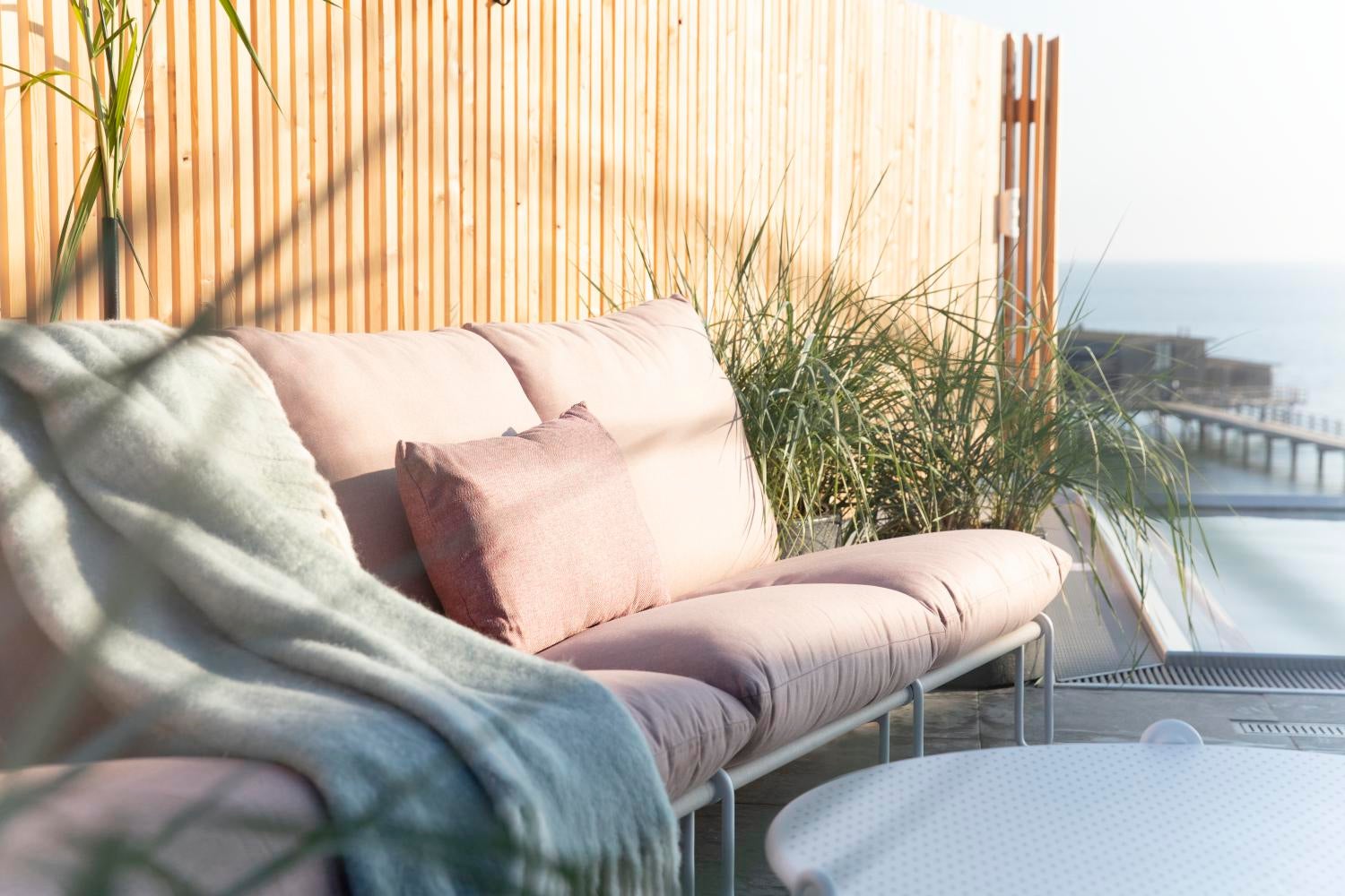 Brafab Blixt sittdel Vit/Dusty pink