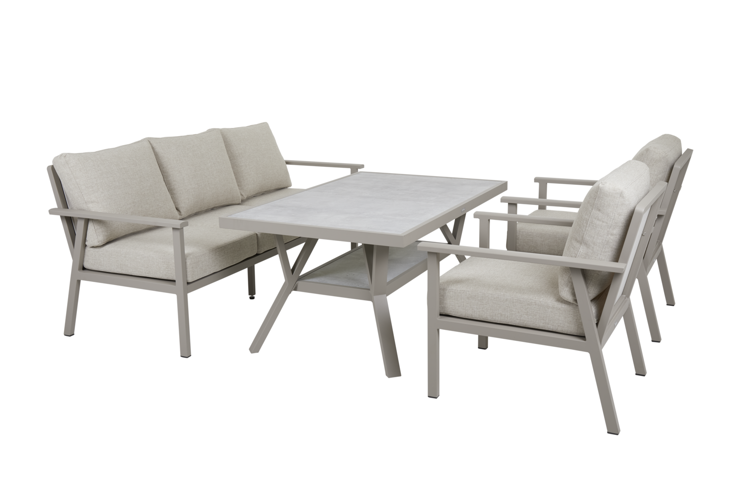 Brafab Samvaro soffbord Khaki/sand 140x90 cm