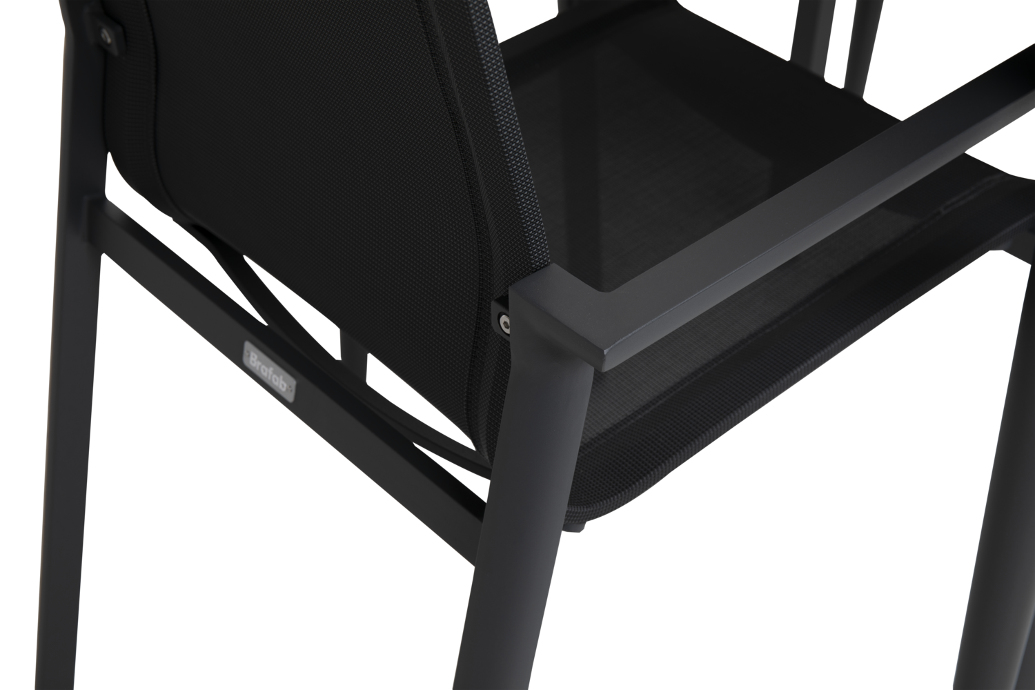 Brafab Delia karmstol Antracit/svart