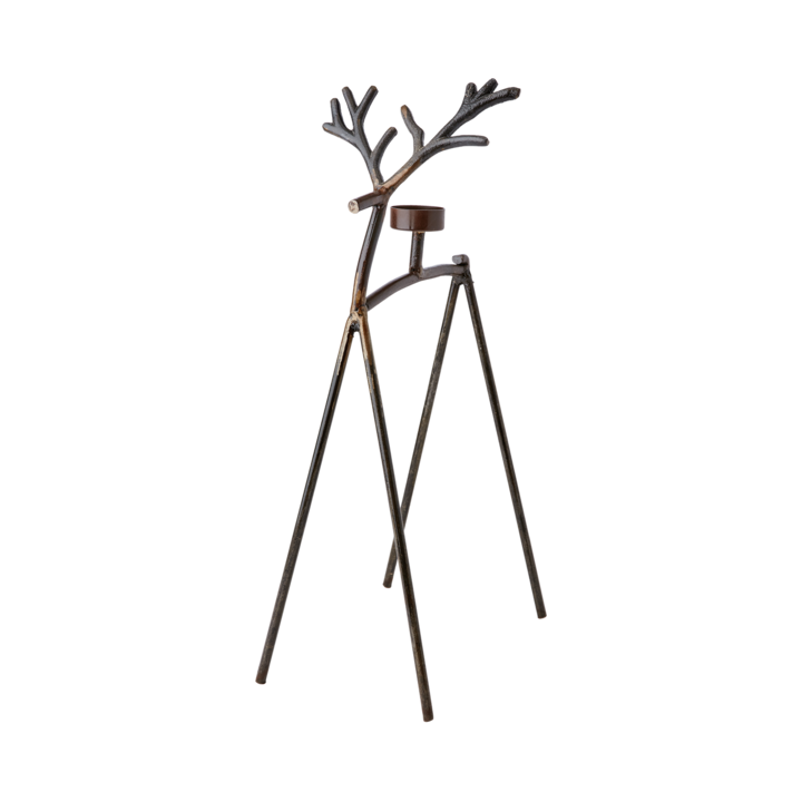 Affari of Sweden OH DEER Värmeljushållare S, Rost/mässingsfärgad