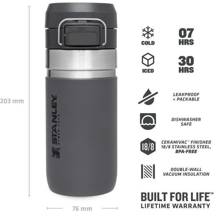 Stanley The Quick Flip, 470 ml, Charcoal, thermos