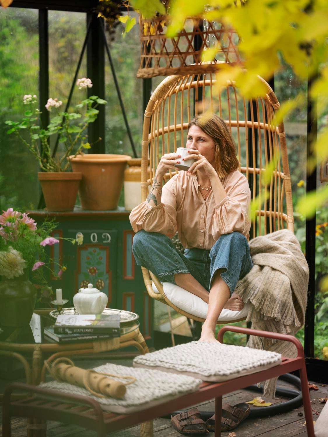 Brafab Sonnac bänk Burnt paprika 124x51 cm