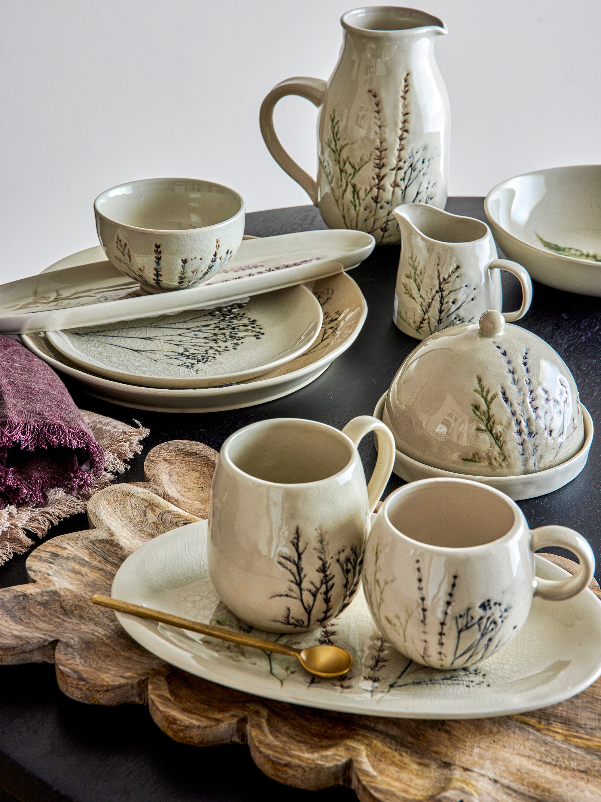 Bloomingville Bea Tallrik, Natur, Stengods