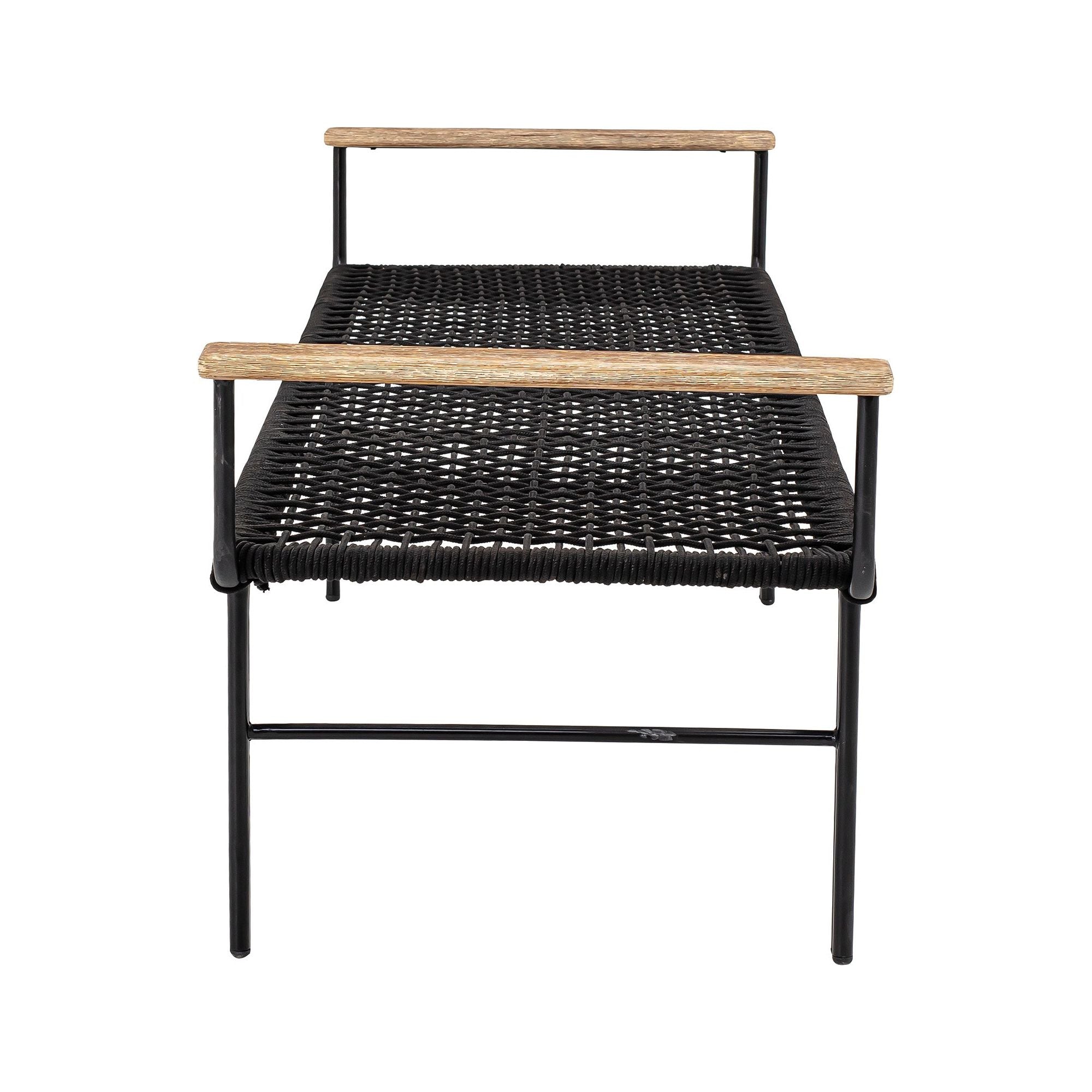 Bloomingville Mundo Bänk, Svart, Metall