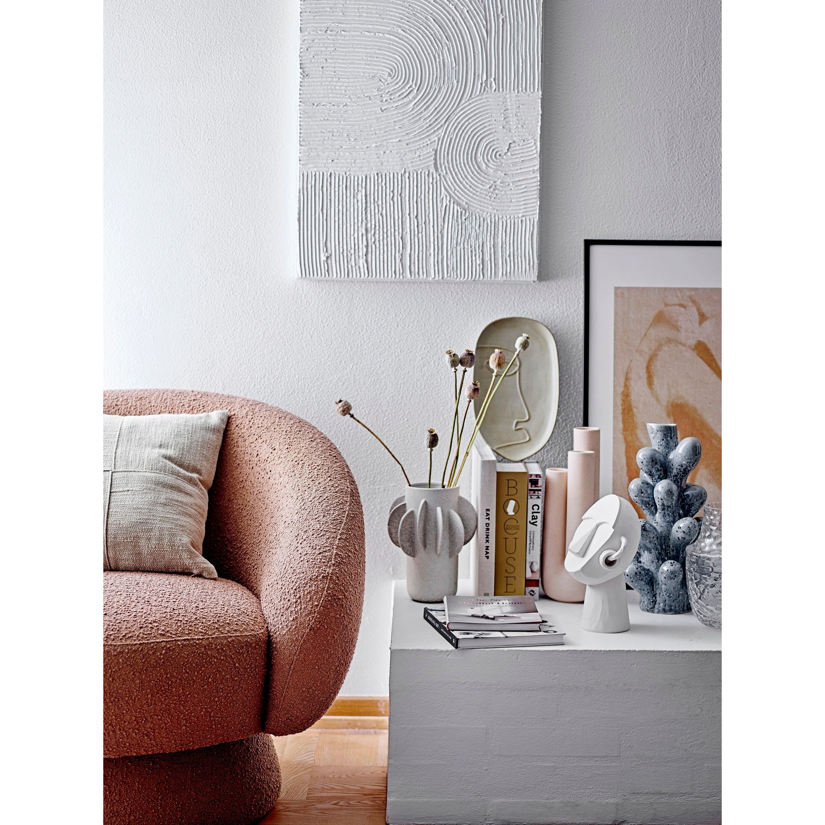 Bloomingville Ngan Bricka, Grön, Stengods