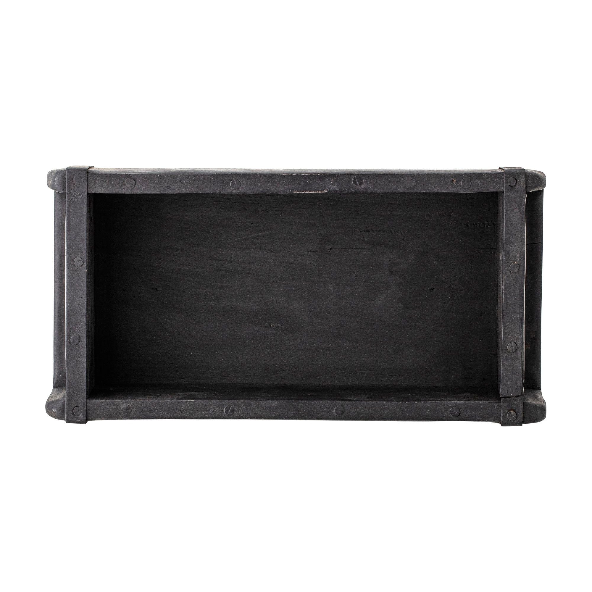 Bloomingville Janemaria Låda, Svart, Återvunnet Trä