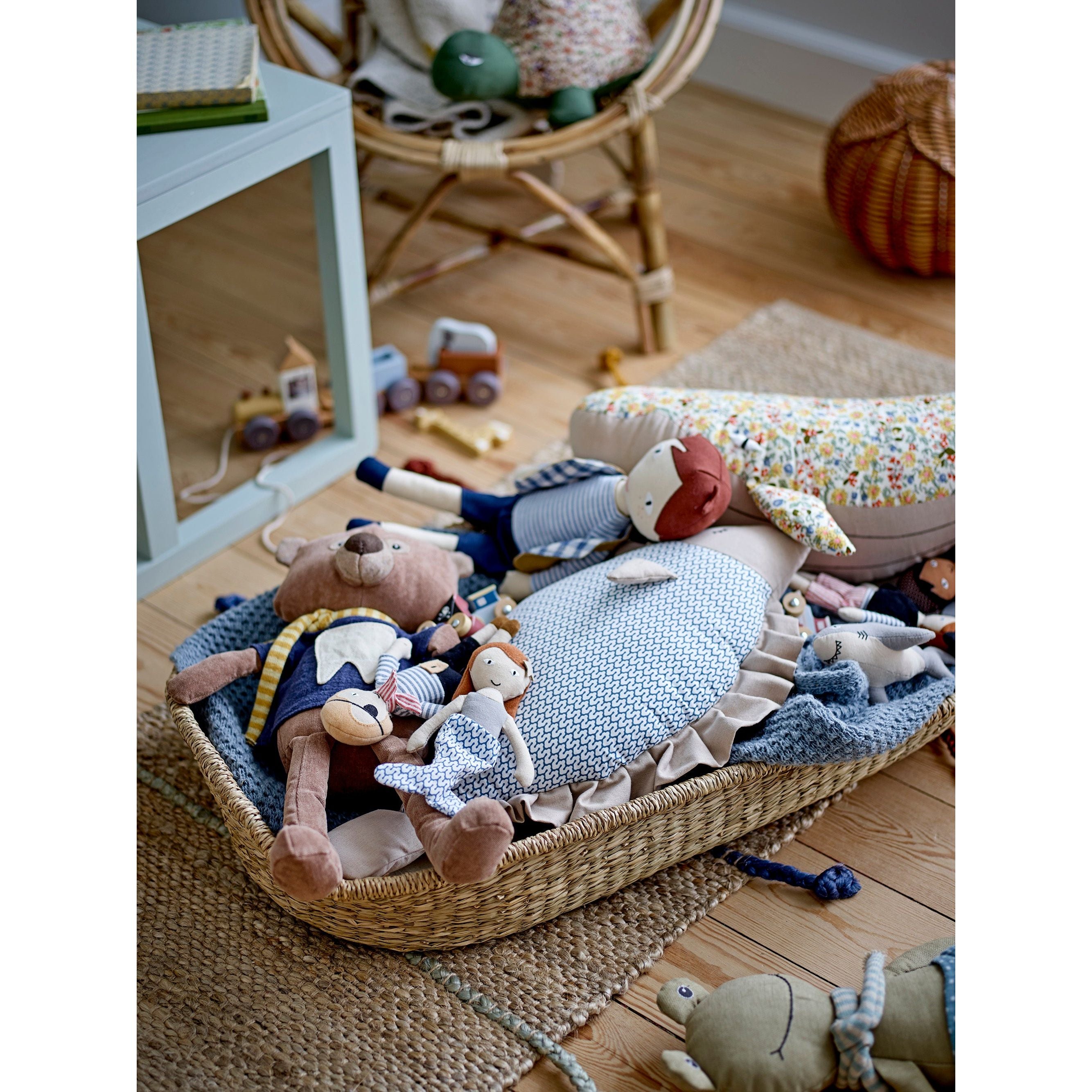 Bloomingville Mini Mio Doll, Blå, Bomull