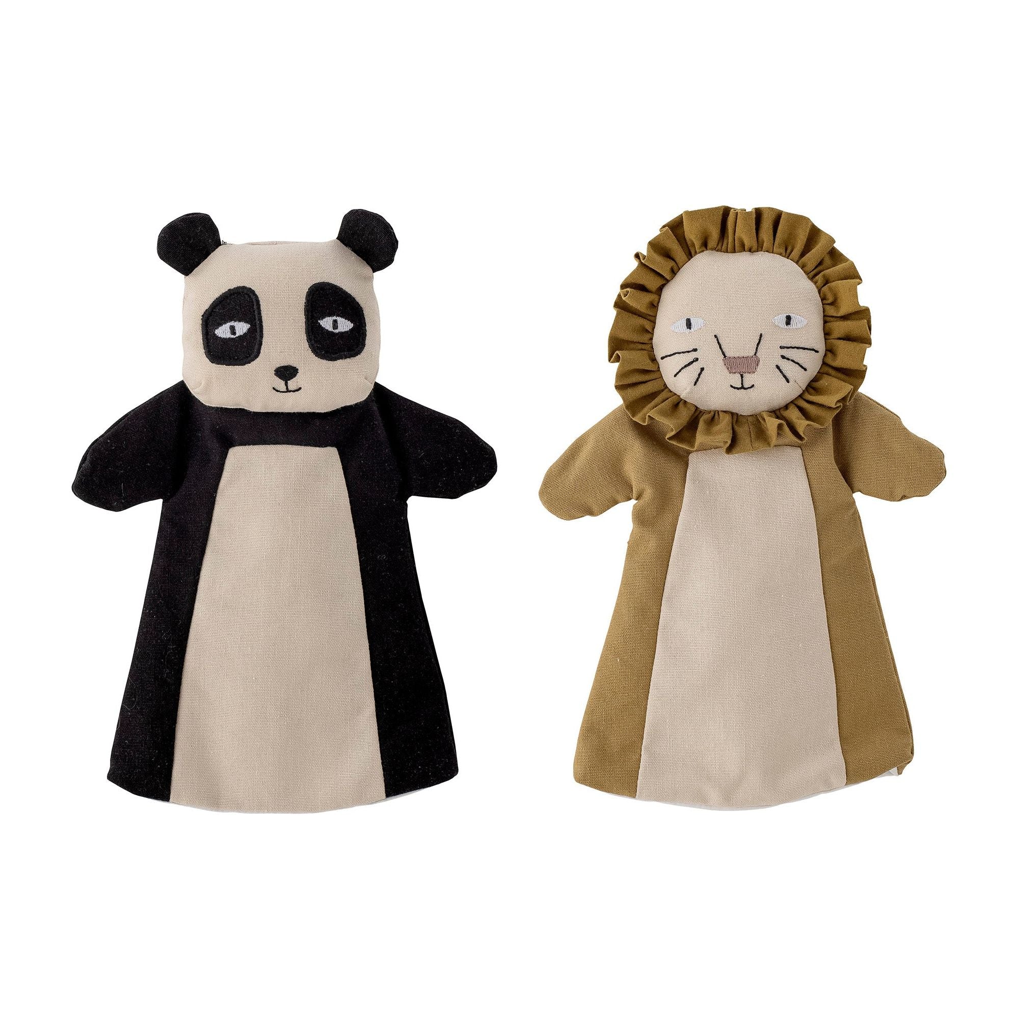 Bloomingville Mini Flynn Handdocka, Brun, Linne