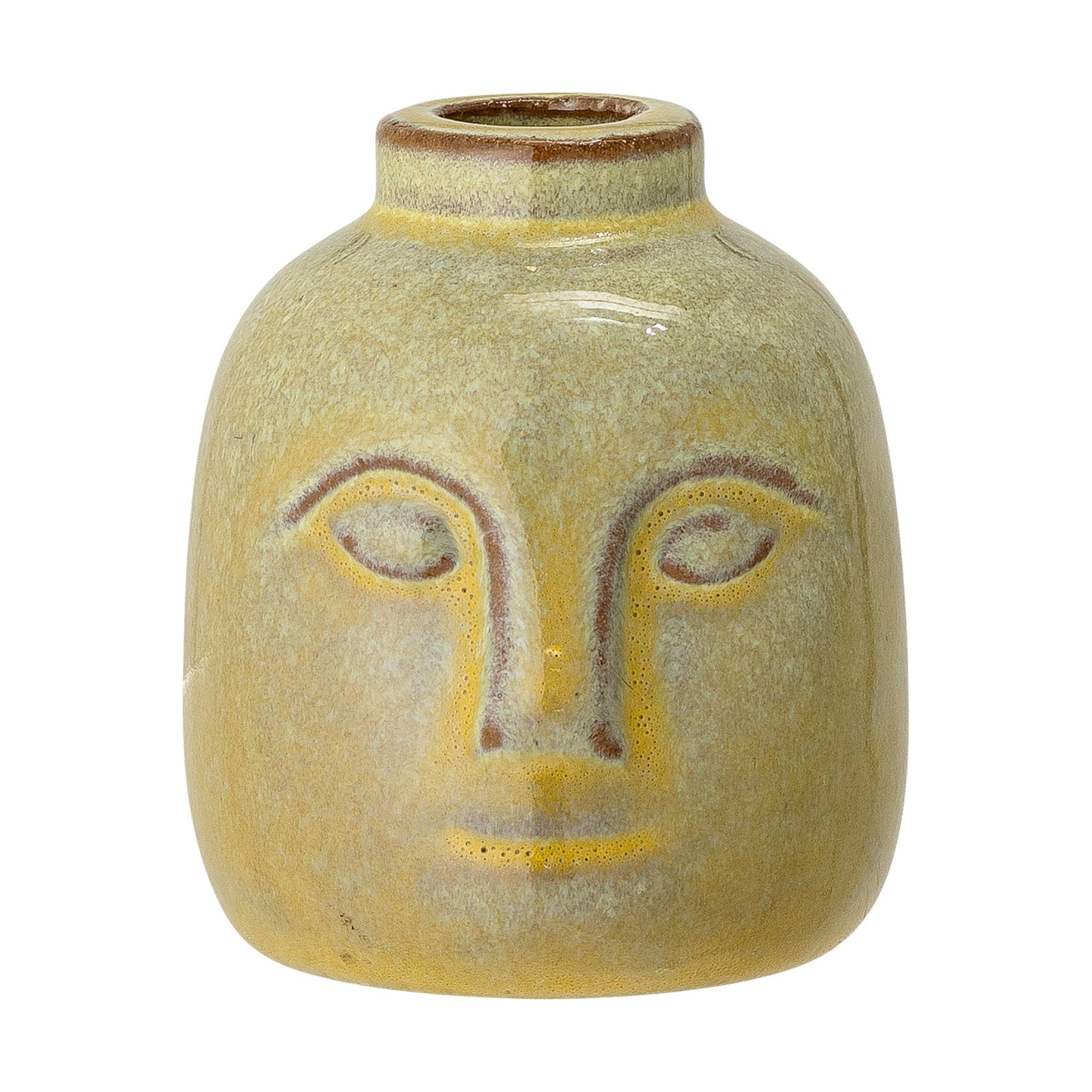 Bloomingville Eliot Ljushållare, Grön, Stengods