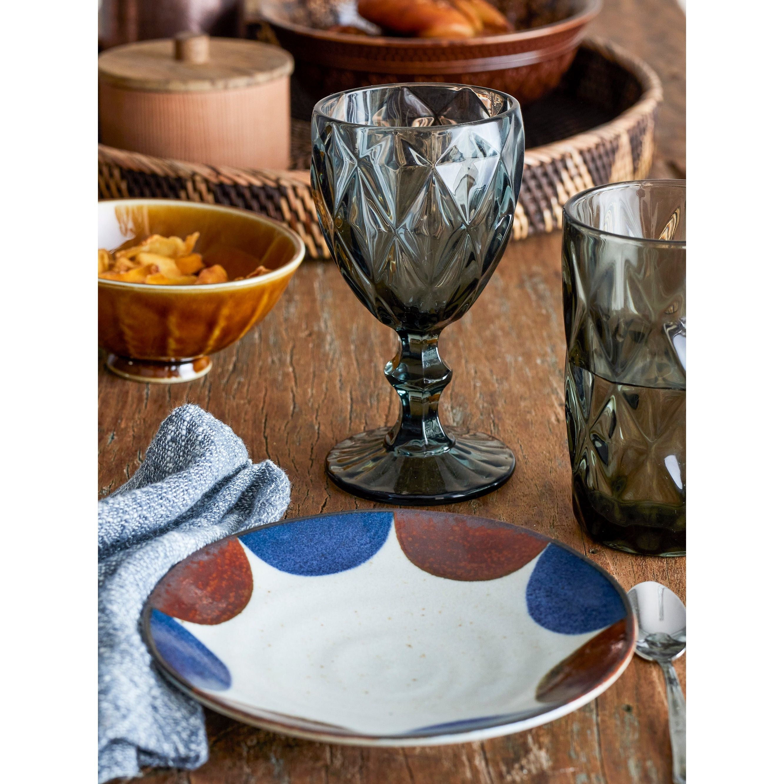 Creative Collection Camellia Tallrik, Blå, Porslin