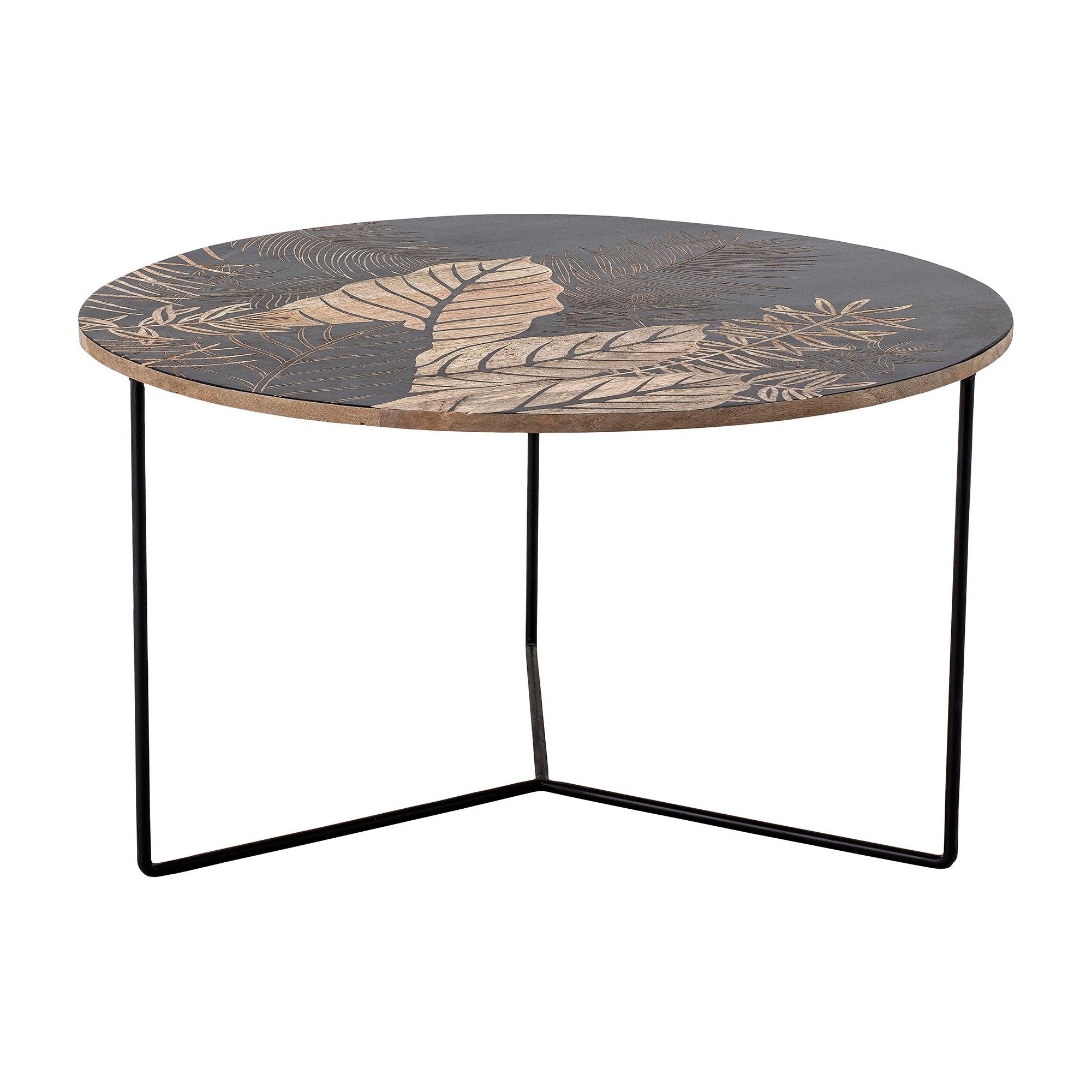 Creative Collection Lac Soffbord, Svart, Mango