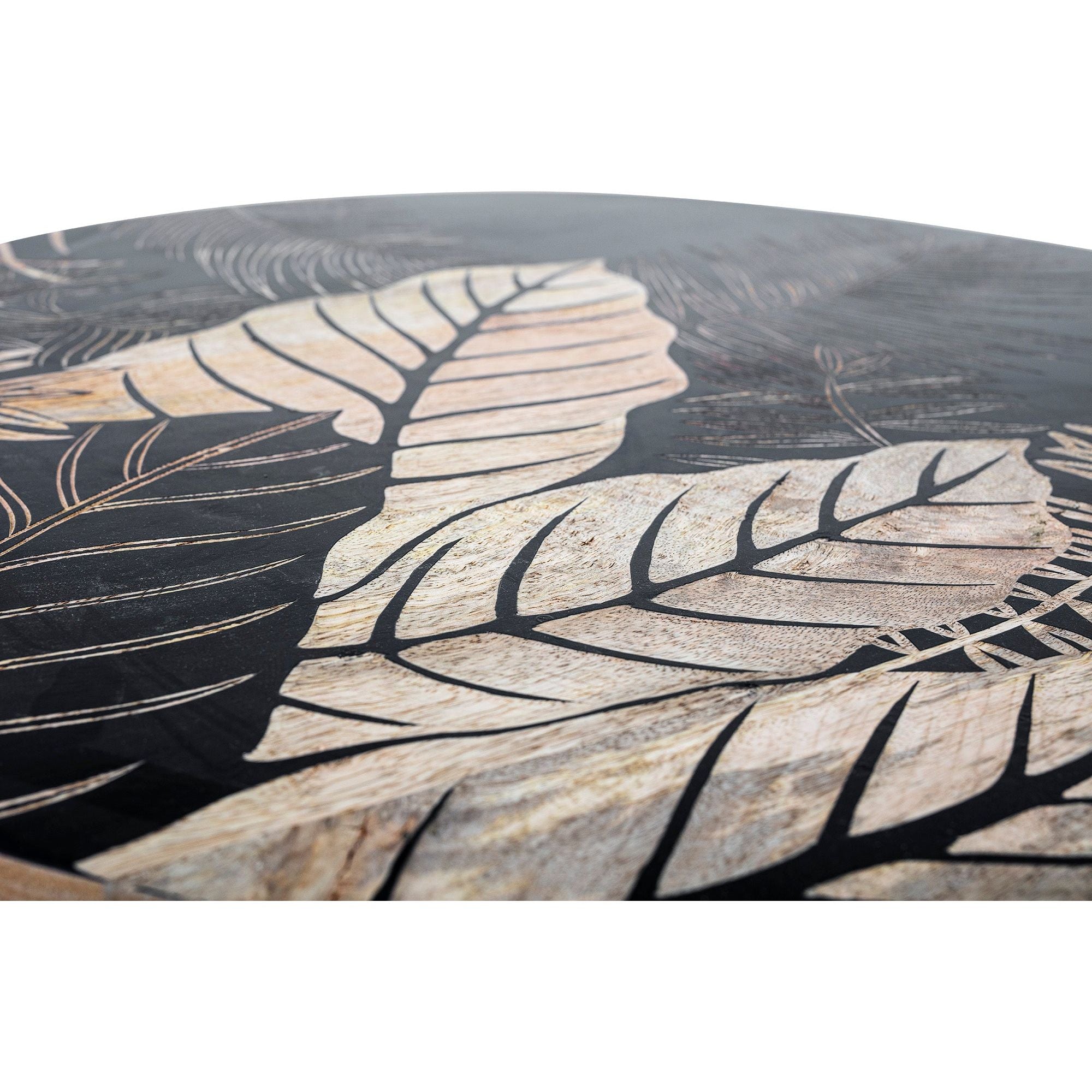 Creative Collection Lac Soffbord, Svart, Mango