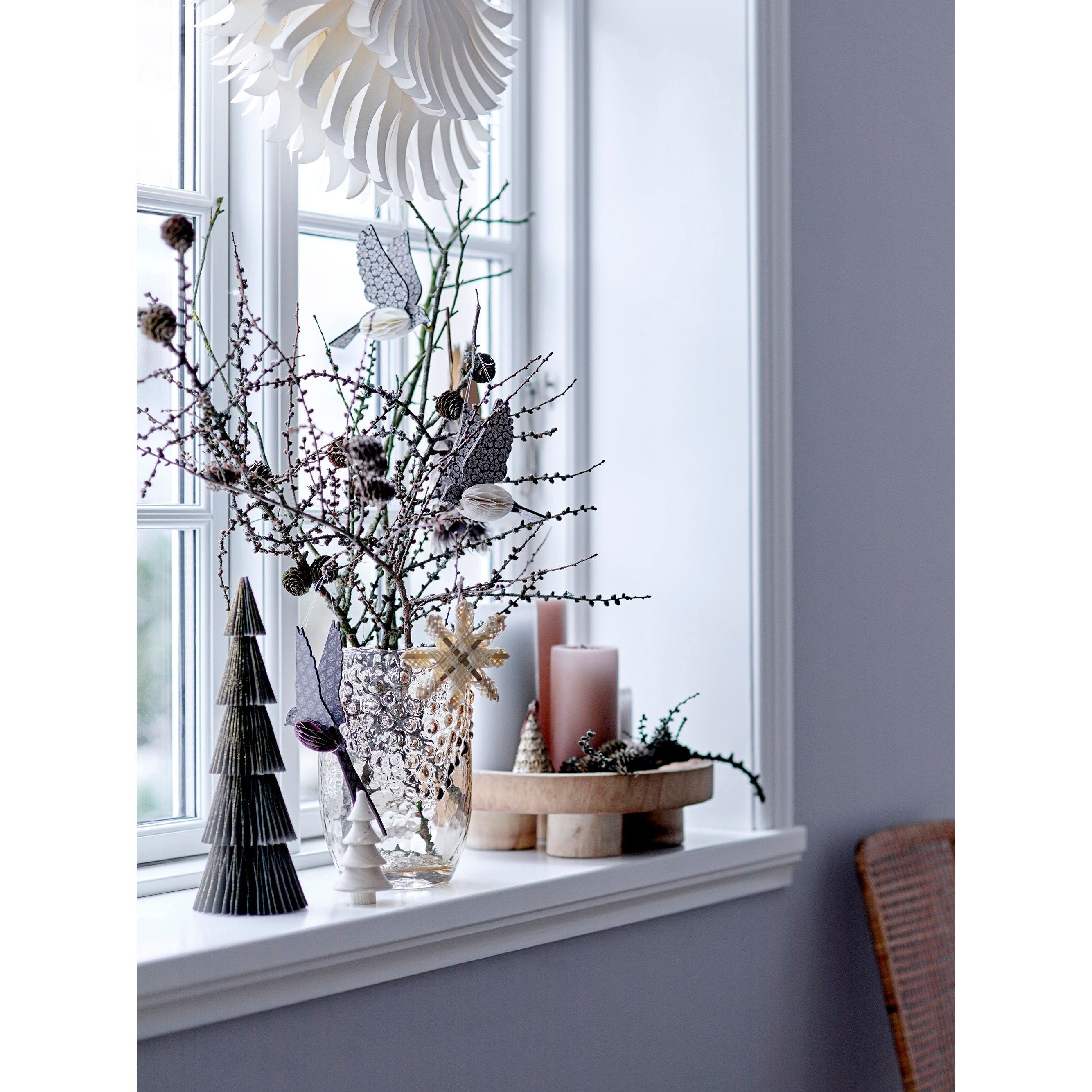 Bloomingville Emalia Vas, Brun, Glas