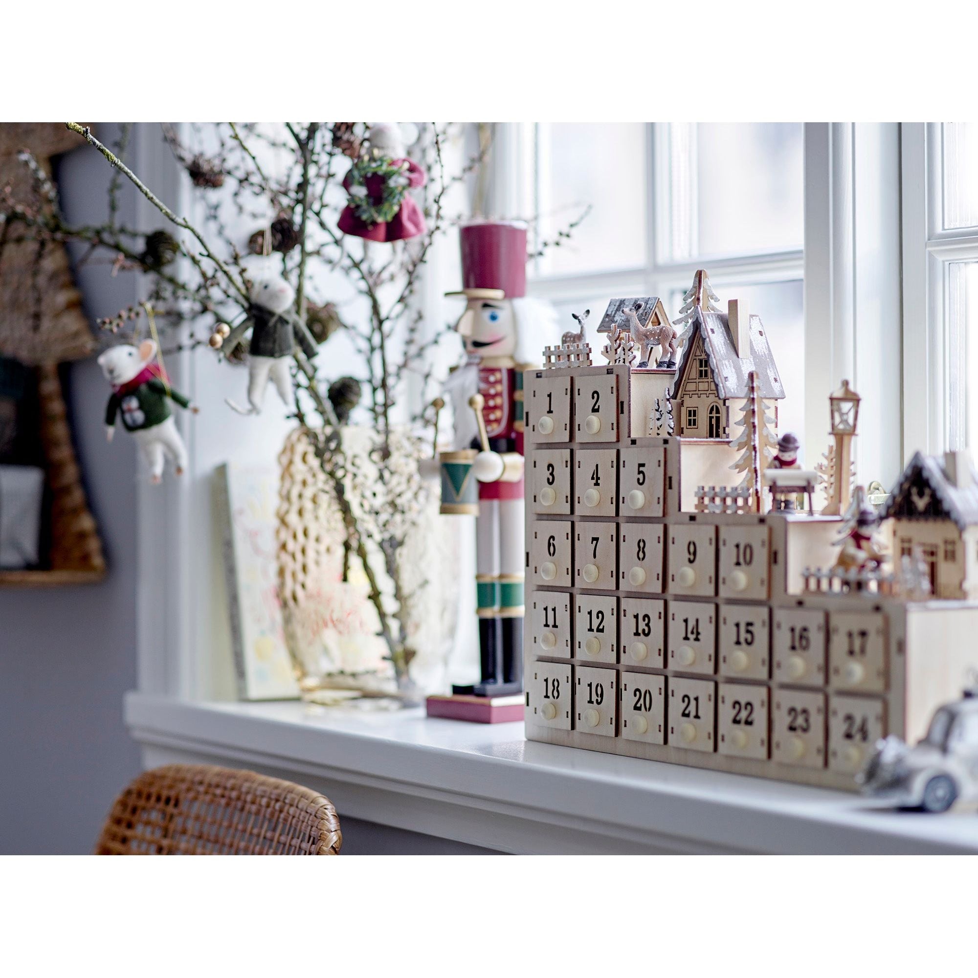 Bloomingville Emalia Vas, Brun, Glas