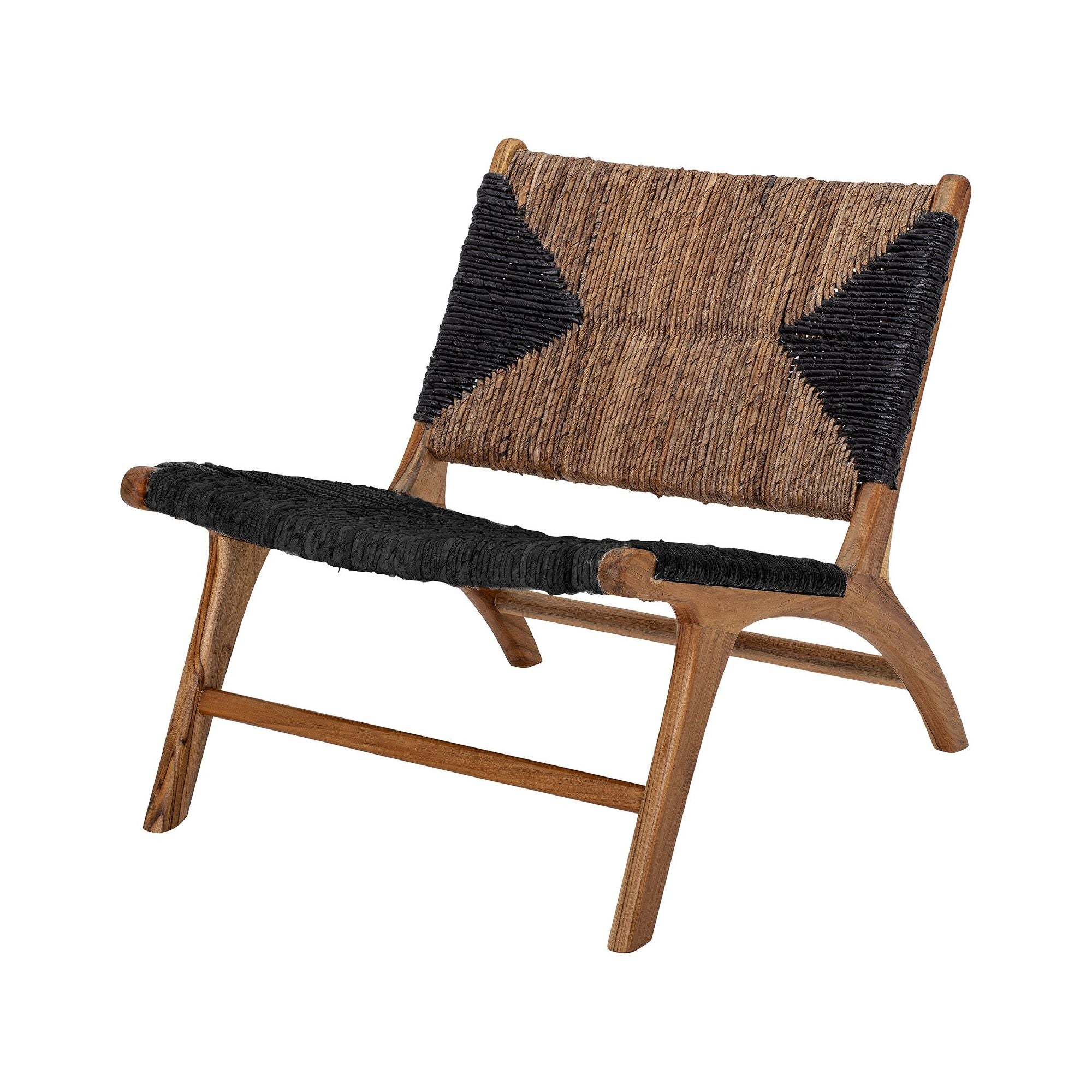 Creative Collection Grant Loungestol, Svart, Teak