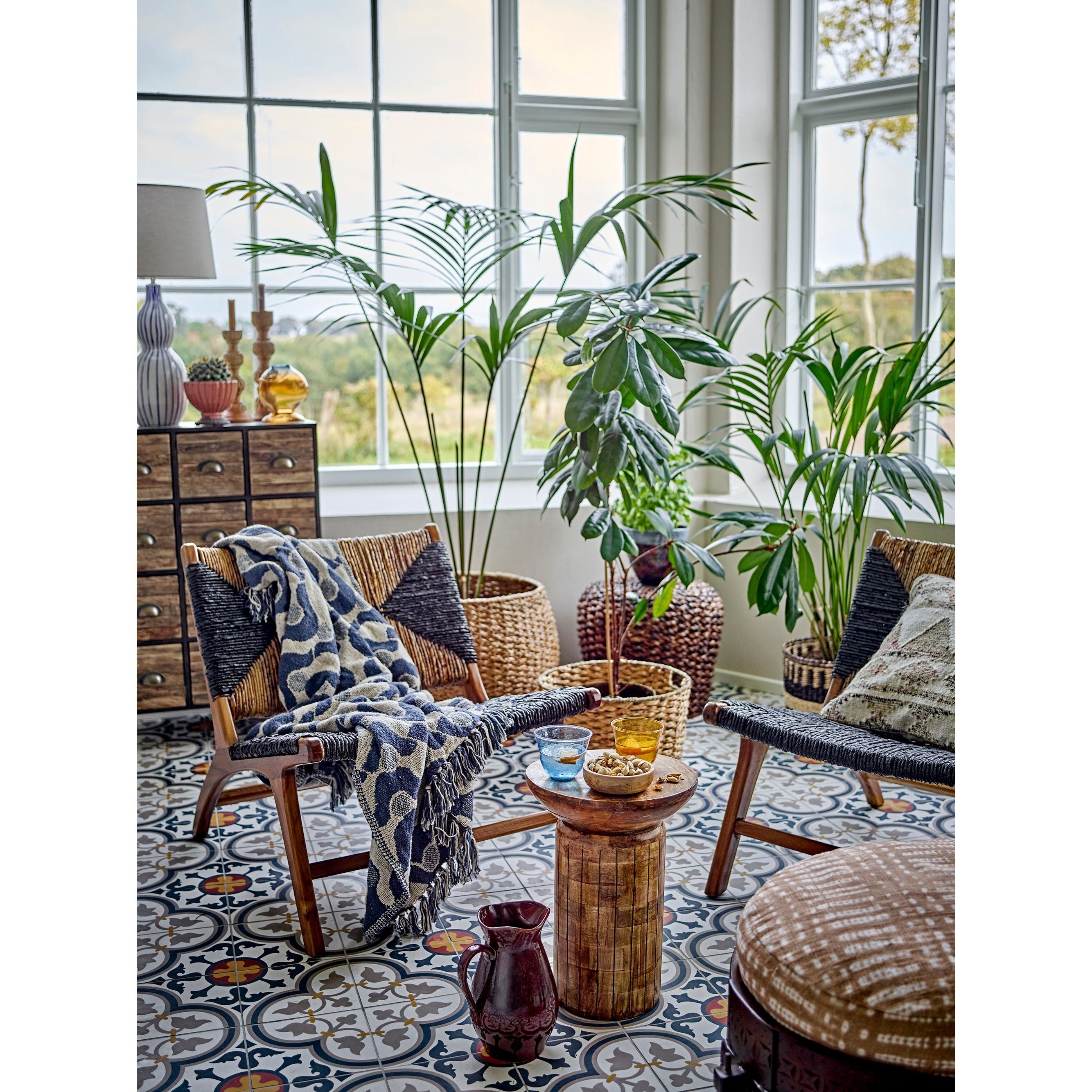 Creative Collection Grant Loungestol, Svart, Teak