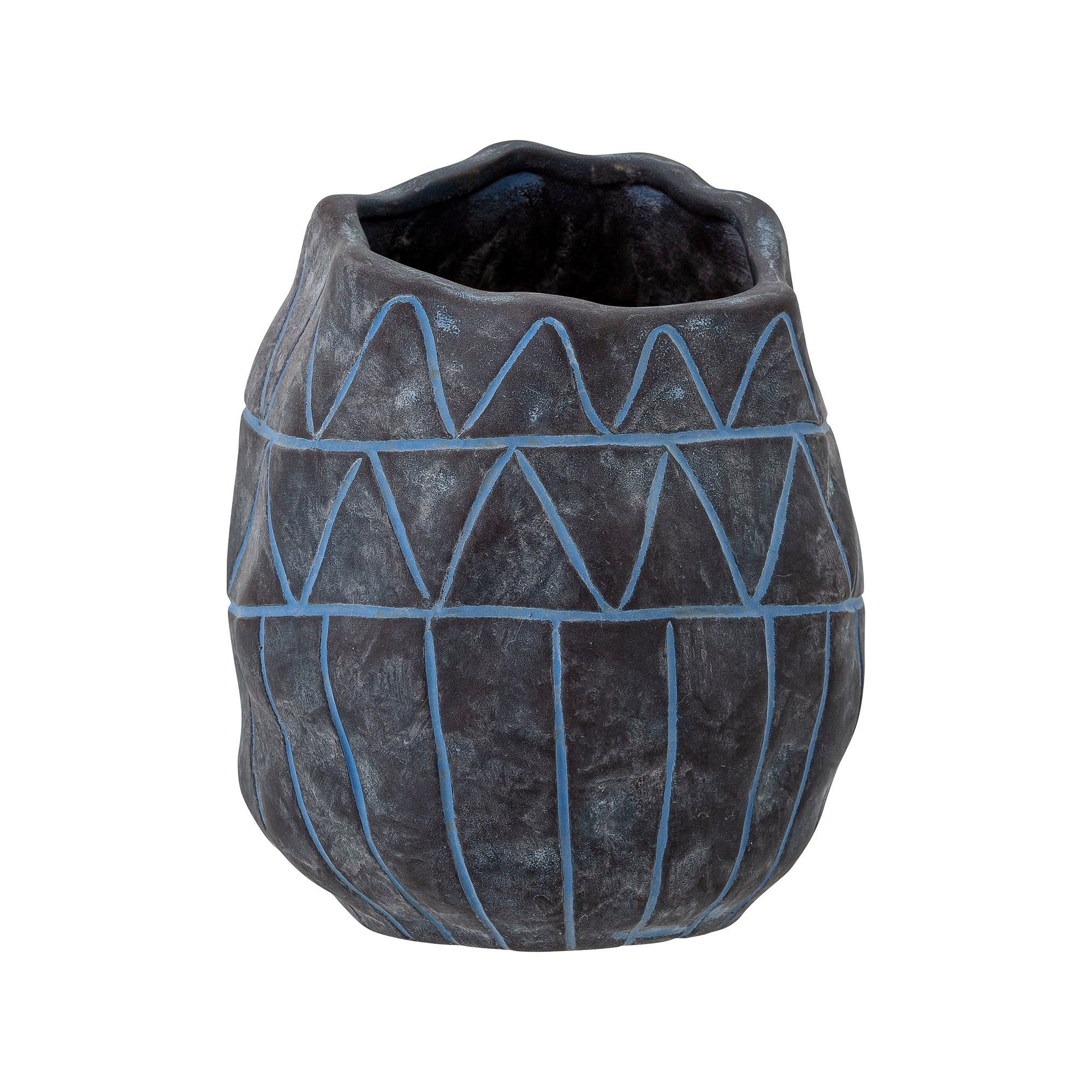 Creative Collection Ivo Deco Vas, Blå, Keramik