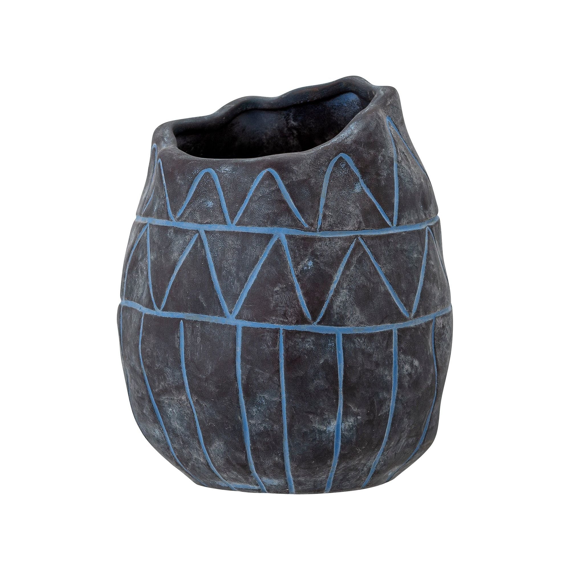 Creative Collection Ivo Deco Vas, Blå, Keramik