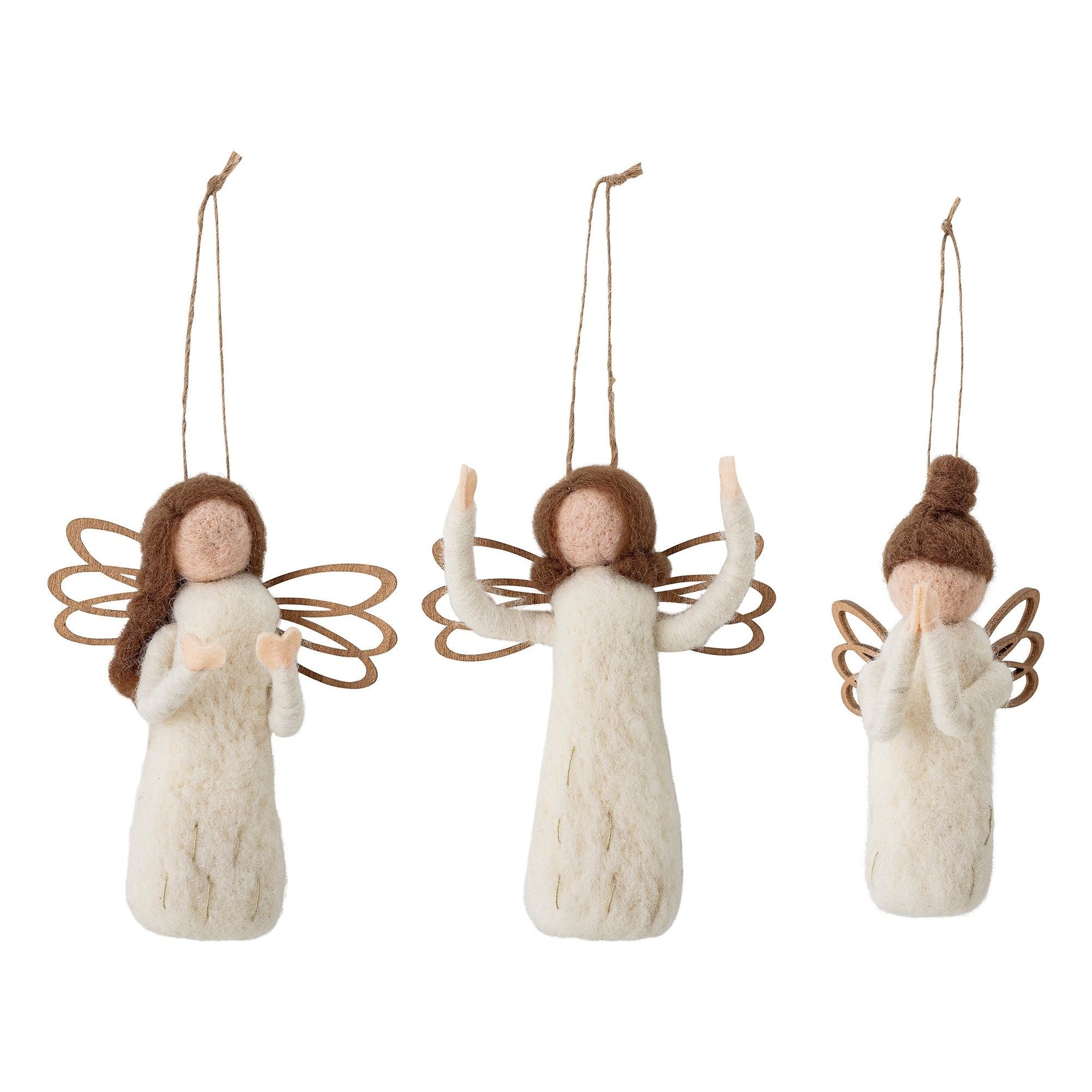 Bloomingville Pavla Ornament, Vit, Ull