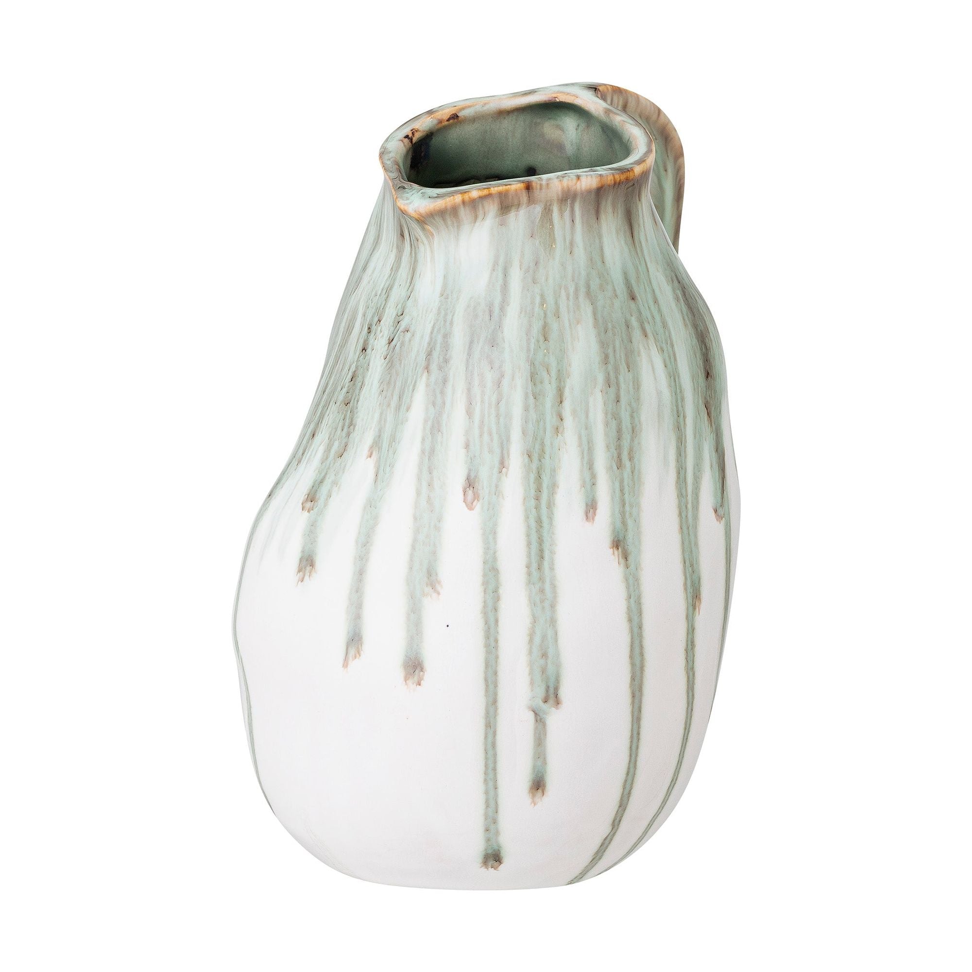 Creative Collection Link Deco Vas, Grön, Stengods