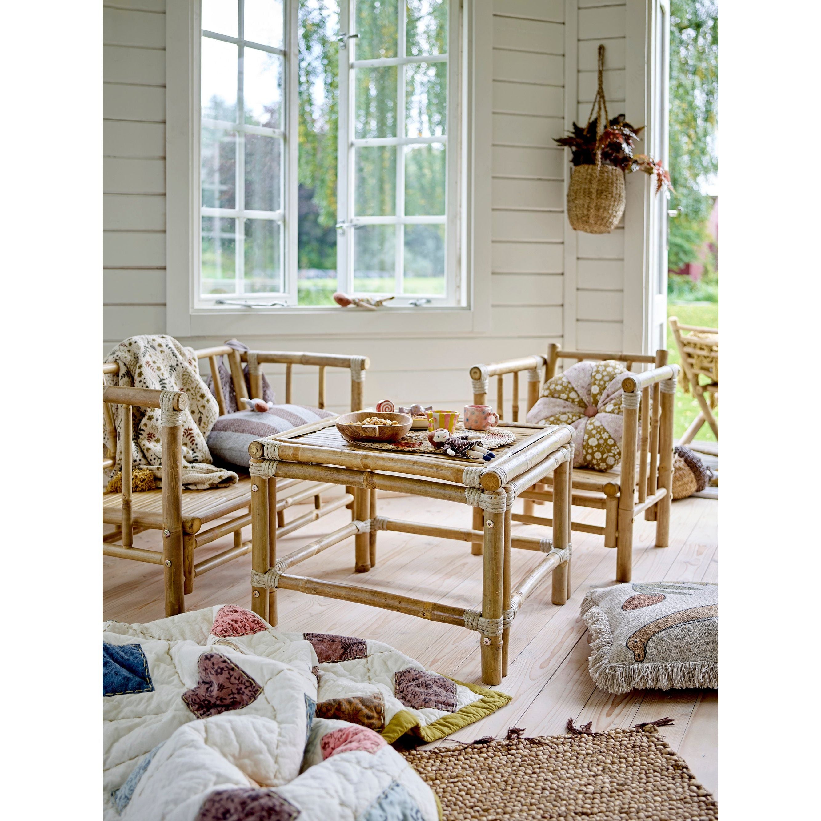 Bloomingville Mini Melua Quilt, Natur, Bomull