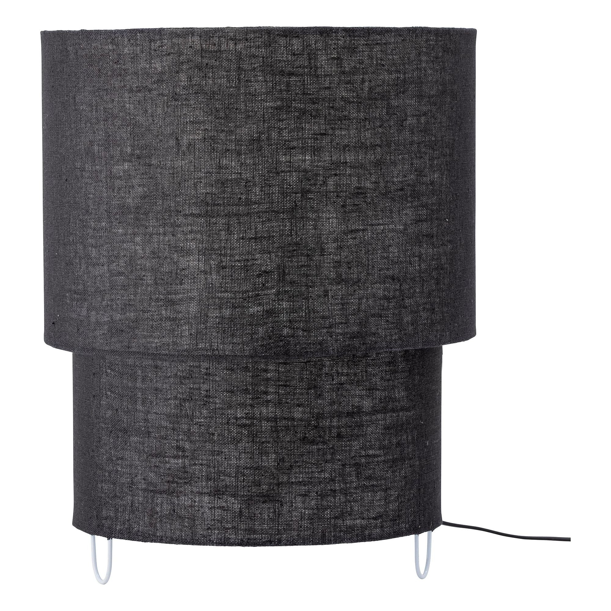 Bloomingville Zalt Bordslampa, Svart, Linne