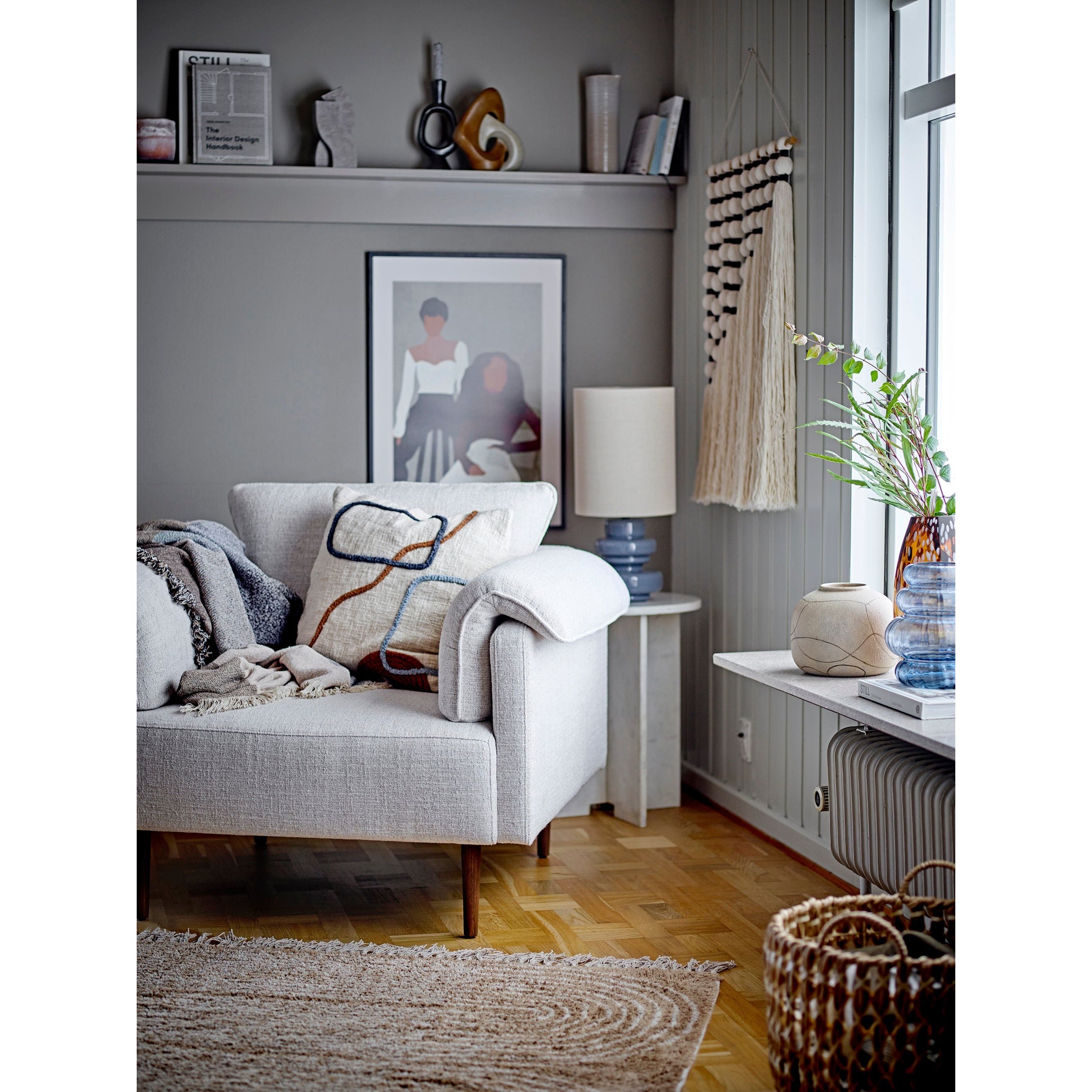 Bloomingville Fabiola Bordslampa, Blå, Glas