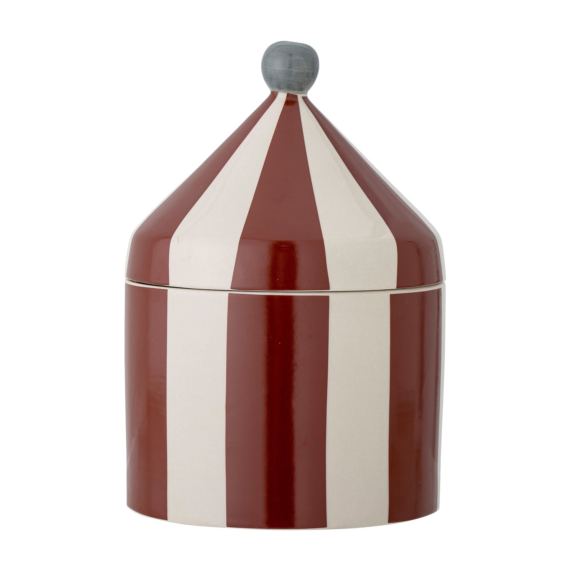 Bloomingville Mini Cimmi Burk med Lock, Röd, Stengods