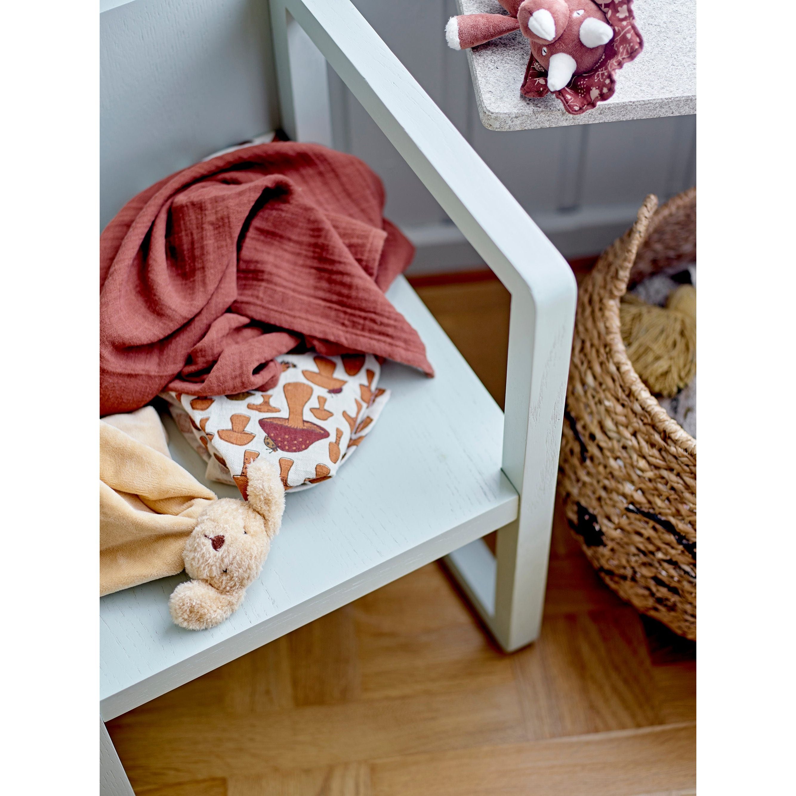 Bloomingville Mini Fintan skallra, brun, bomull